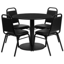 Flash Furniture RSRB100X 36" Round Table W 4 Chairs