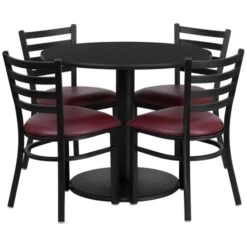 Flash Furniture RSRB100 36" Round Table W 4 Chairs