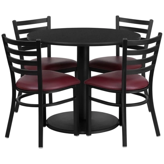 Flash Furniture RSRB100 36" Round Table W 4 Chairs