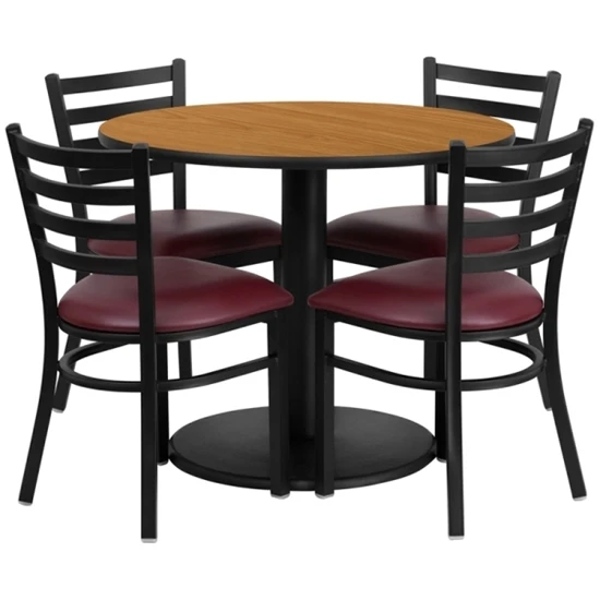 Flash Furniture RSRB100 36" Round Table W 4 Chairs - Image 2