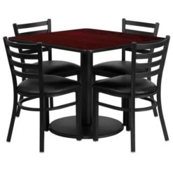 Flash Furniture RSRB101 36" Square Table W 4 Chairs