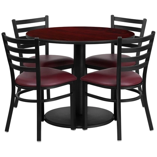 Flash Furniture RSRB100 36" Round Table W 4 Chairs - Image 4