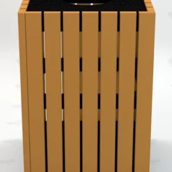 Jayhawk Plastics PB32S_HD Heavy-Duty Square 32 Gallon Trash Receptacle