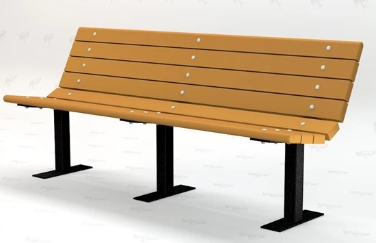 Jayhawk Plastics PB6_BFCON Contour 6' Bench