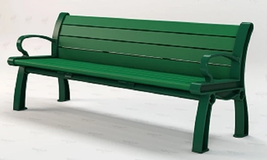 Jayhawk Plastics PB6_HER Heritage 6' Bench - Image 2