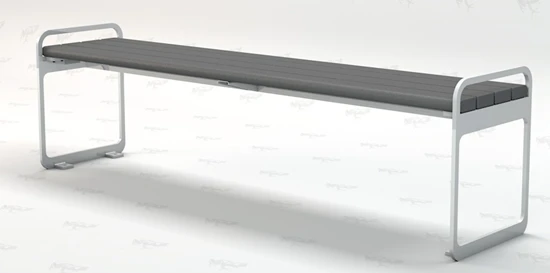 Plaza Backless Bench P/N PB 6_PLZBAC - Image 2