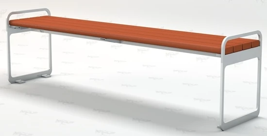 Plaza Backless Bench P/N PB 6_PLZBAC - Image 4