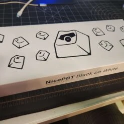 NicePBT Black-on-White Keycaps