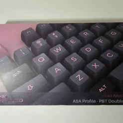 None AKKO Black & Pink ASA Keycaps Set