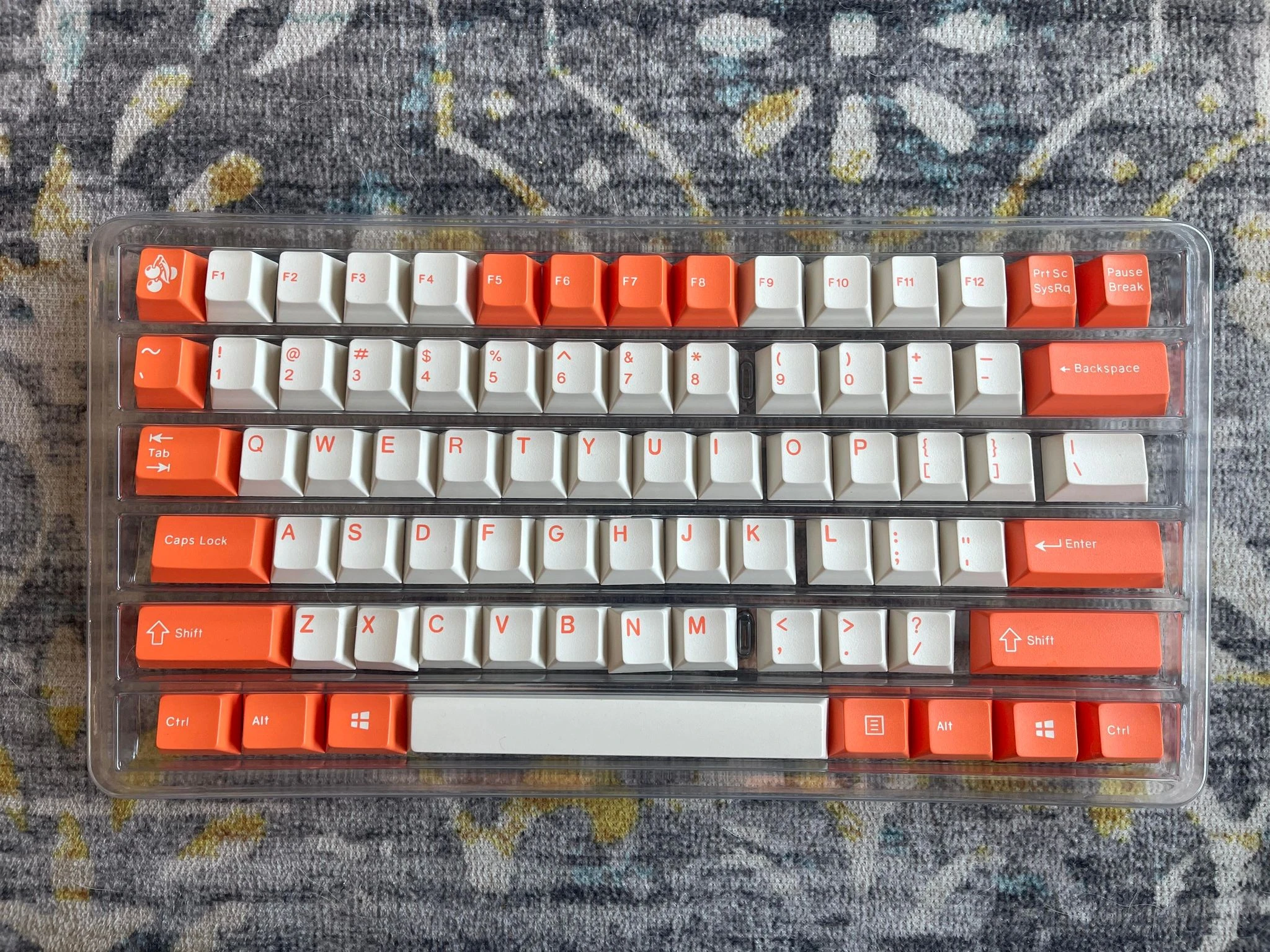 None EPBT Orange & White ABS Keyset - Image 4